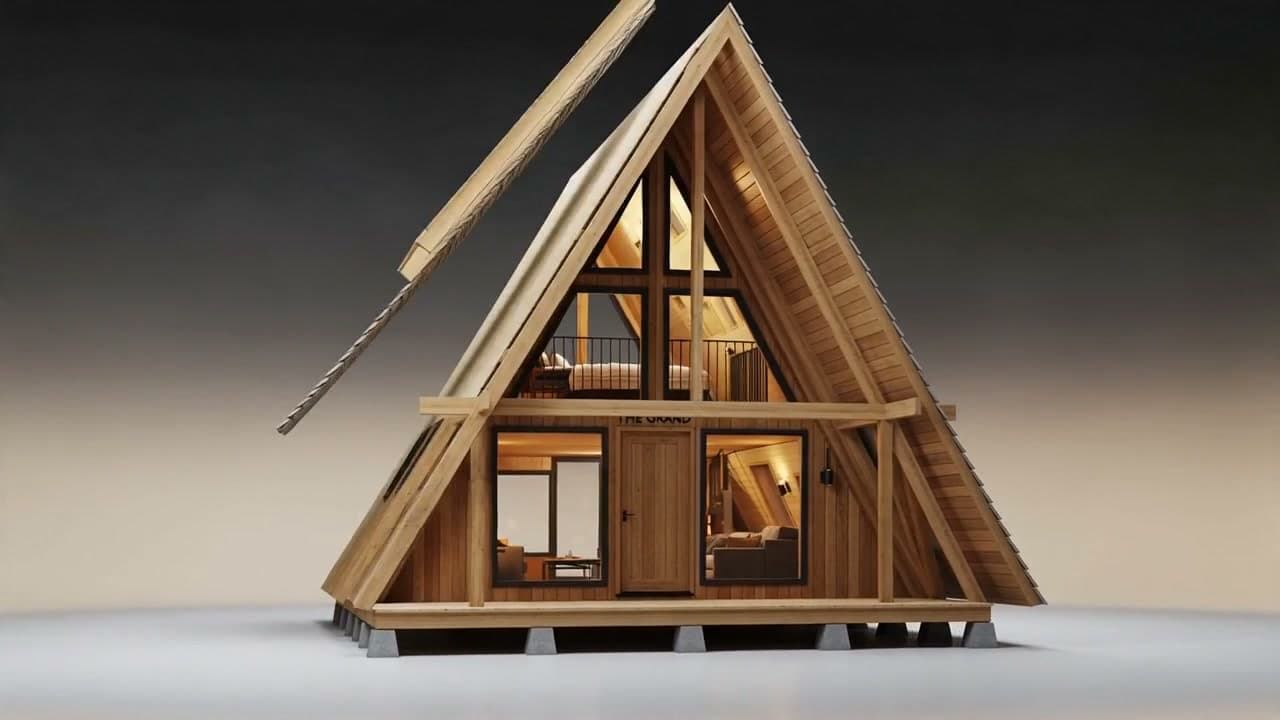 Construction / A-frame cabins — A cabin that builds itself.